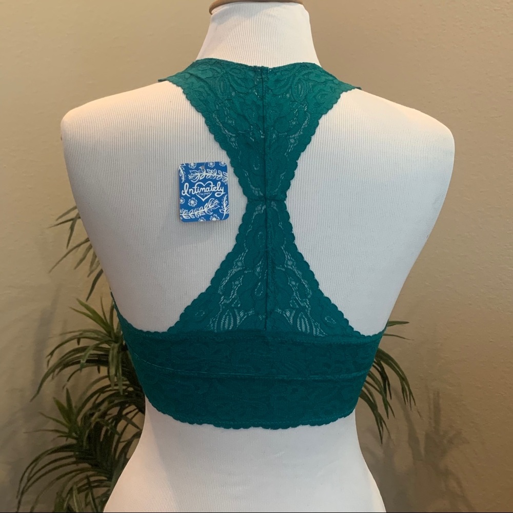 M NWT Free People Galloon Lace Racerback Back Bra - Picture 9 of 11